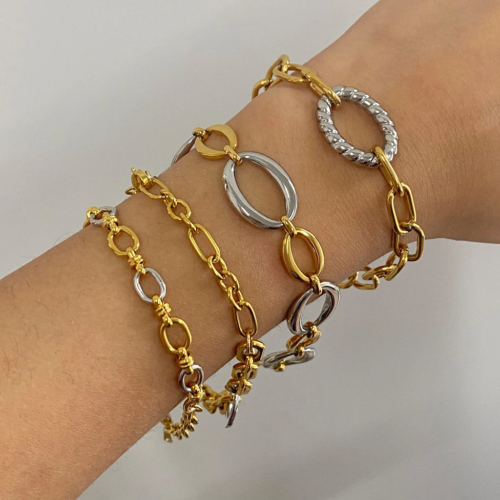 BRACELET Aphrodite acier inoxydable waterproof hypoallergénique or Thalassa bijoux